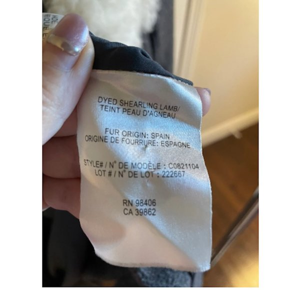 Theory Troyda Wool Shearling Collar Coat, Size S/P - Picture 6 of 6